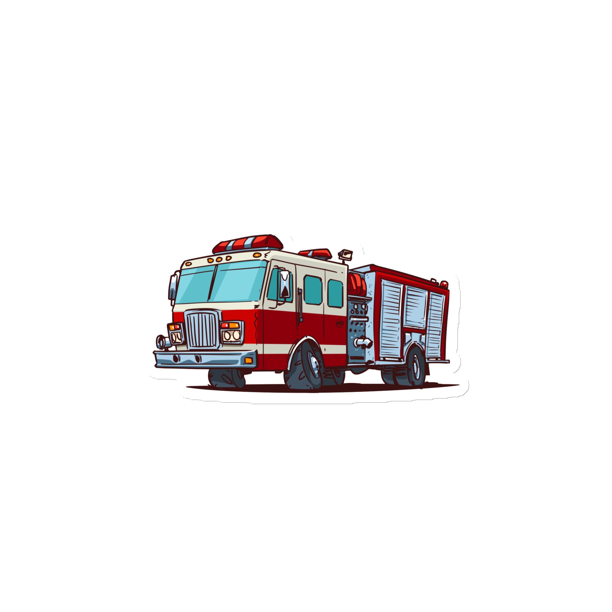 Fire Truck Fridge Magnet 