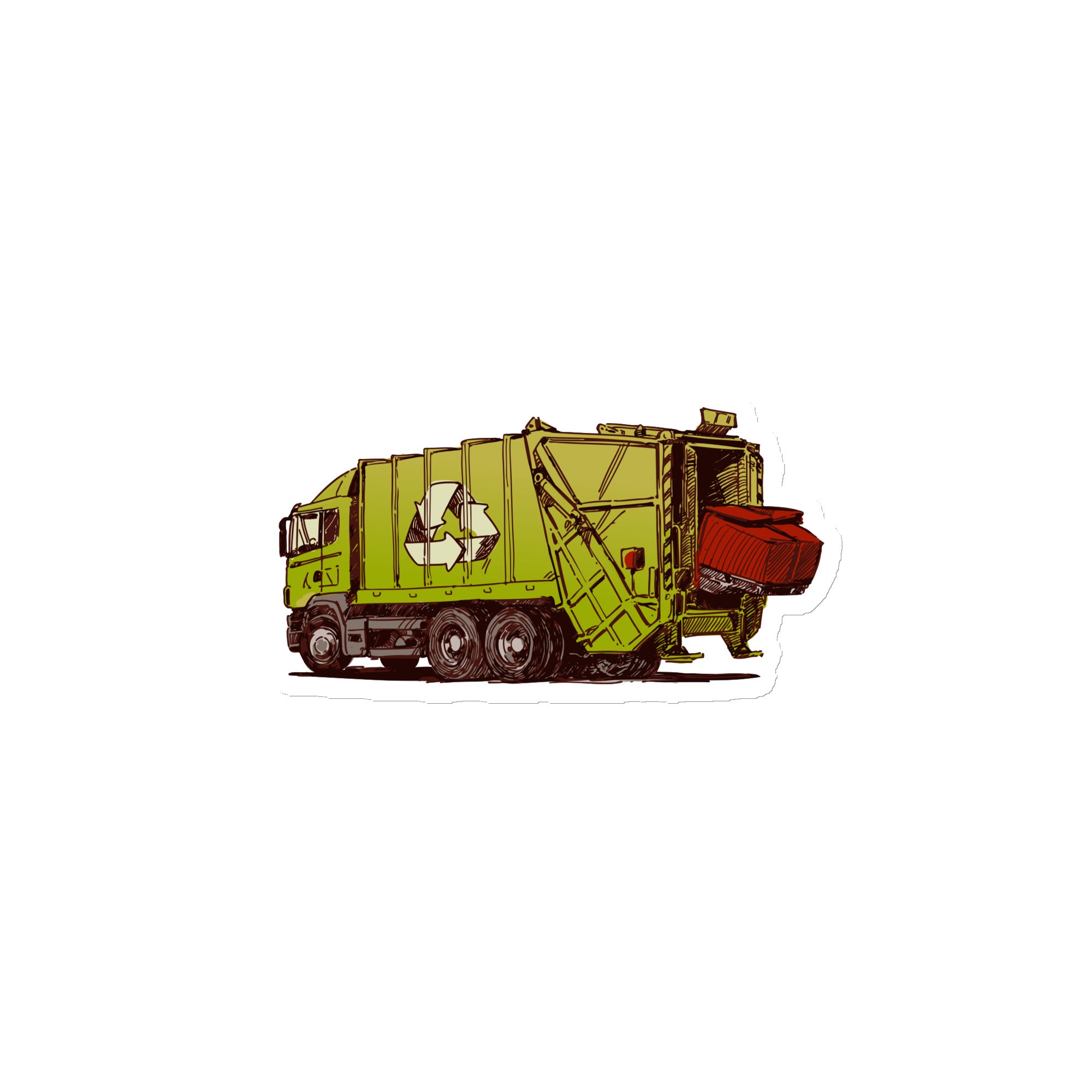 Garbage Truck Magnet #2 