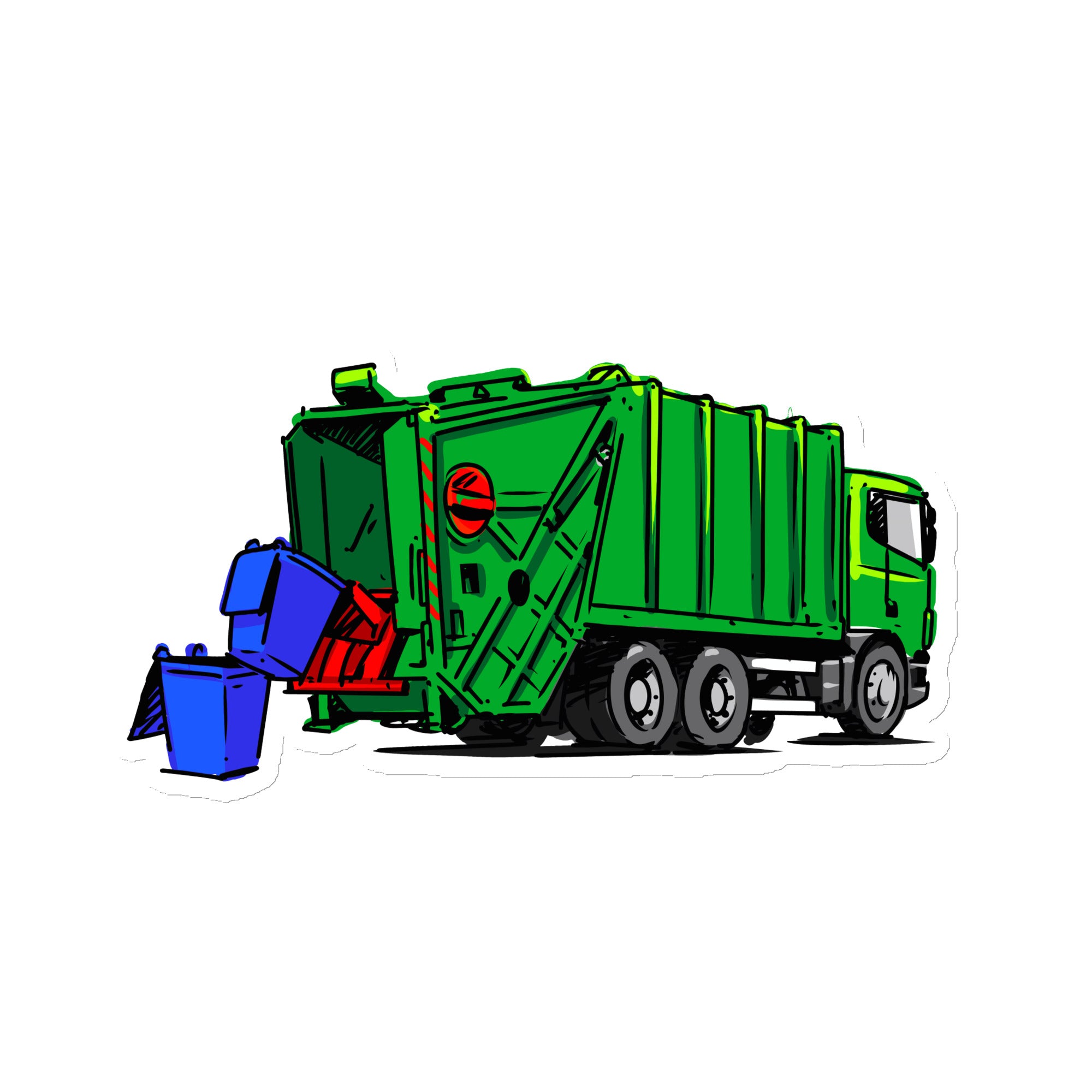 Garbage Truck #1 Magnet Large