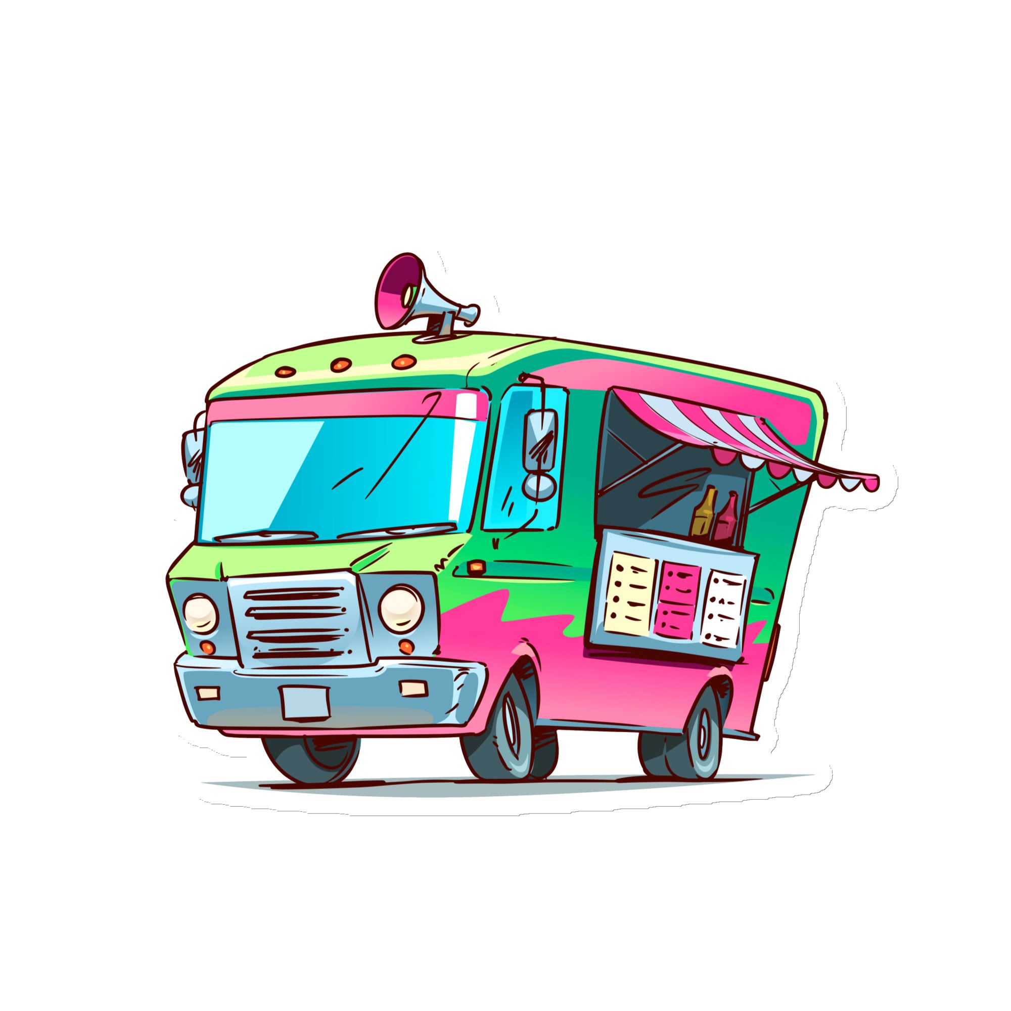 Ice Cream Truck Magnet Large
