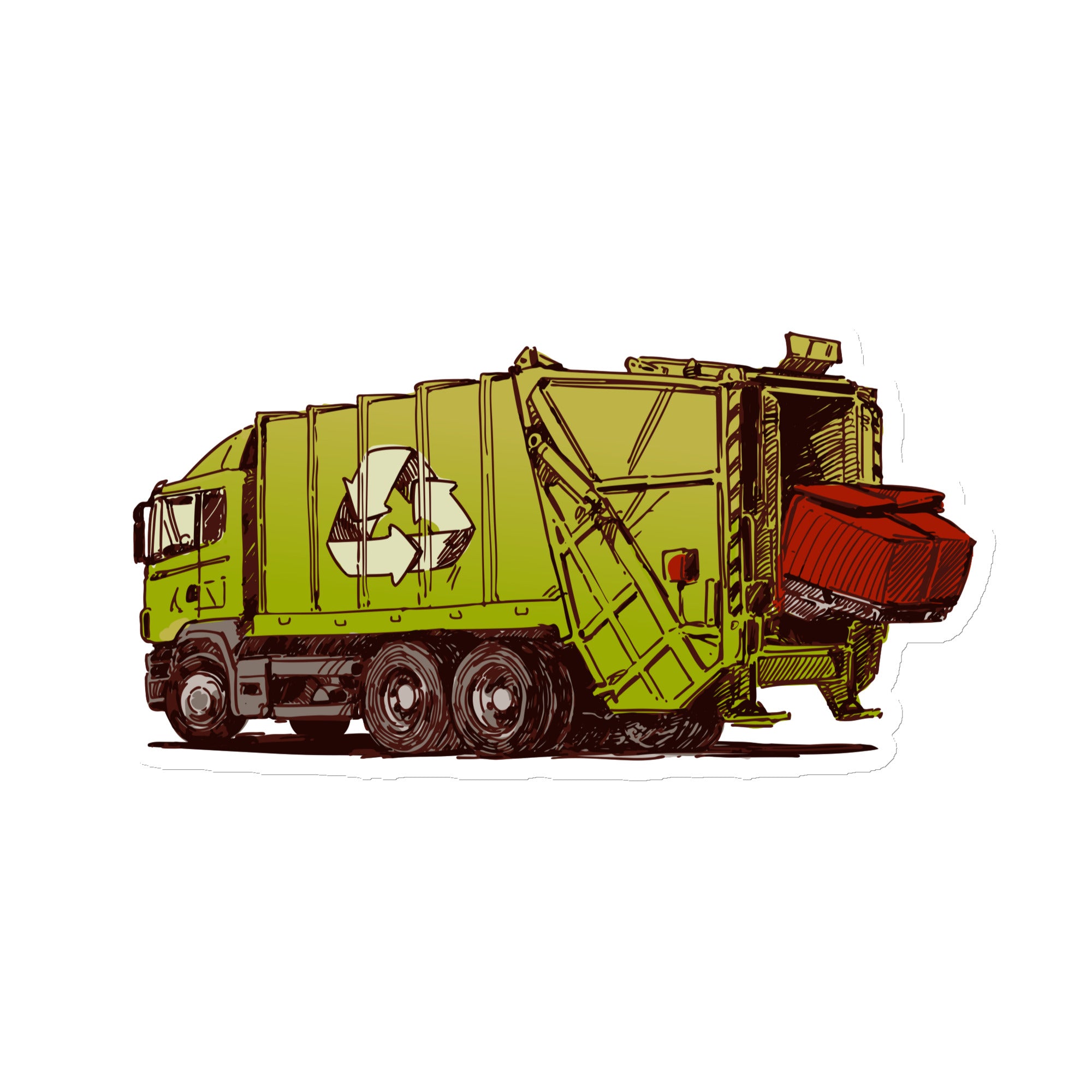 Garbage Truck Magnet #2 large