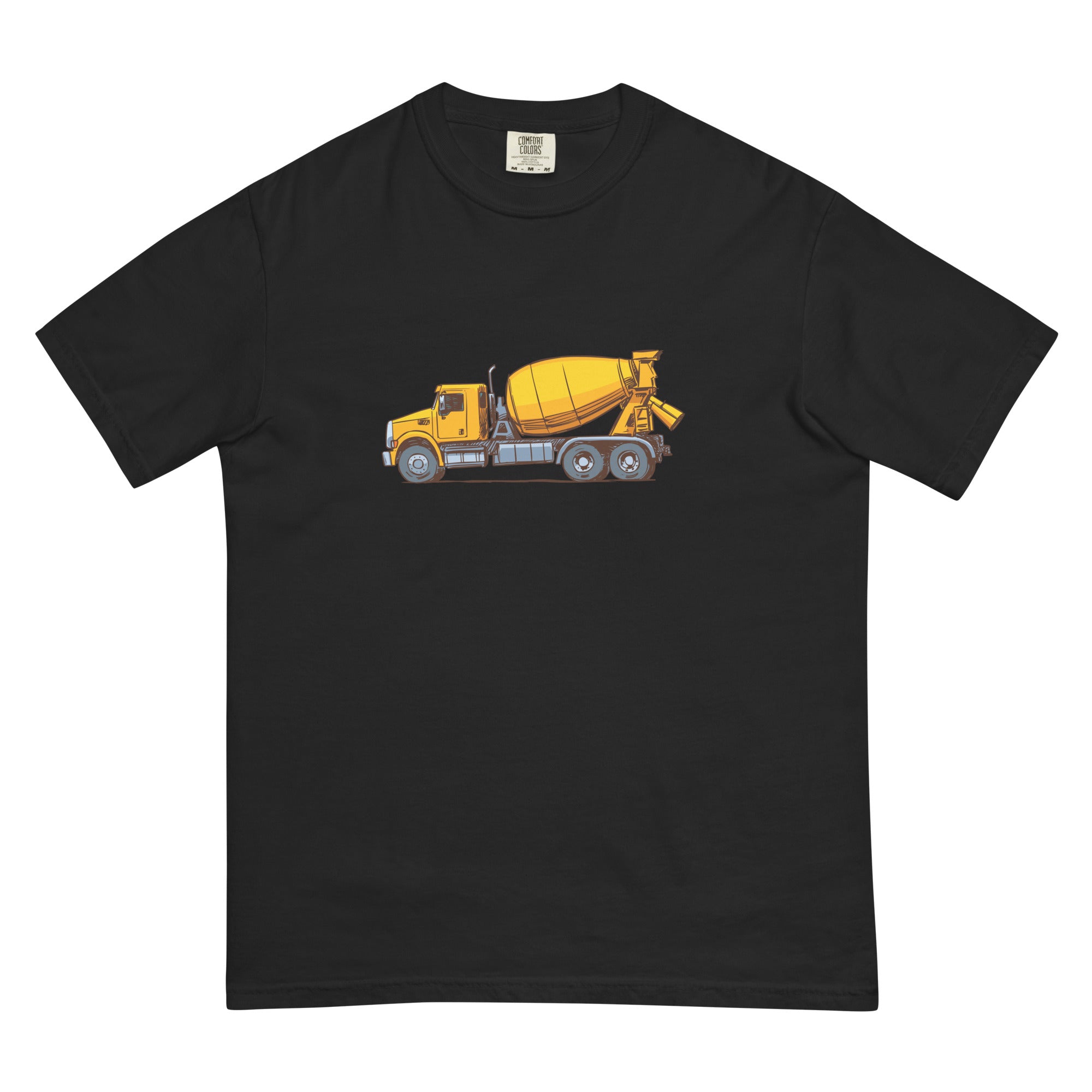 concrete cement mixer t-shirt black