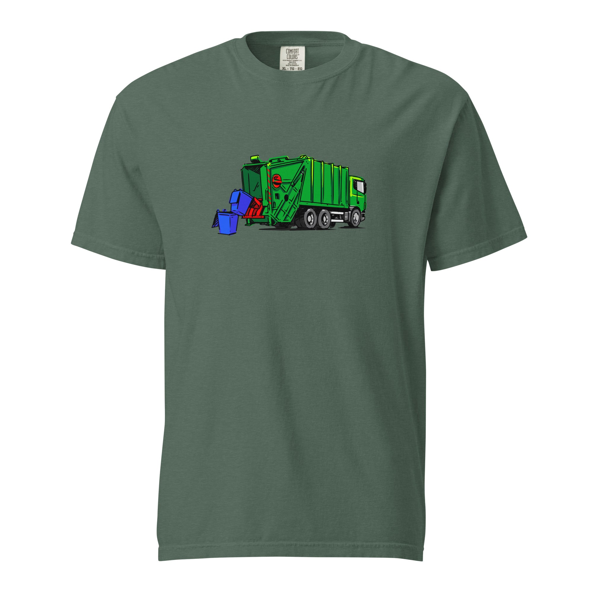 Garbage Truck T- Shirt Blue Spruce 2