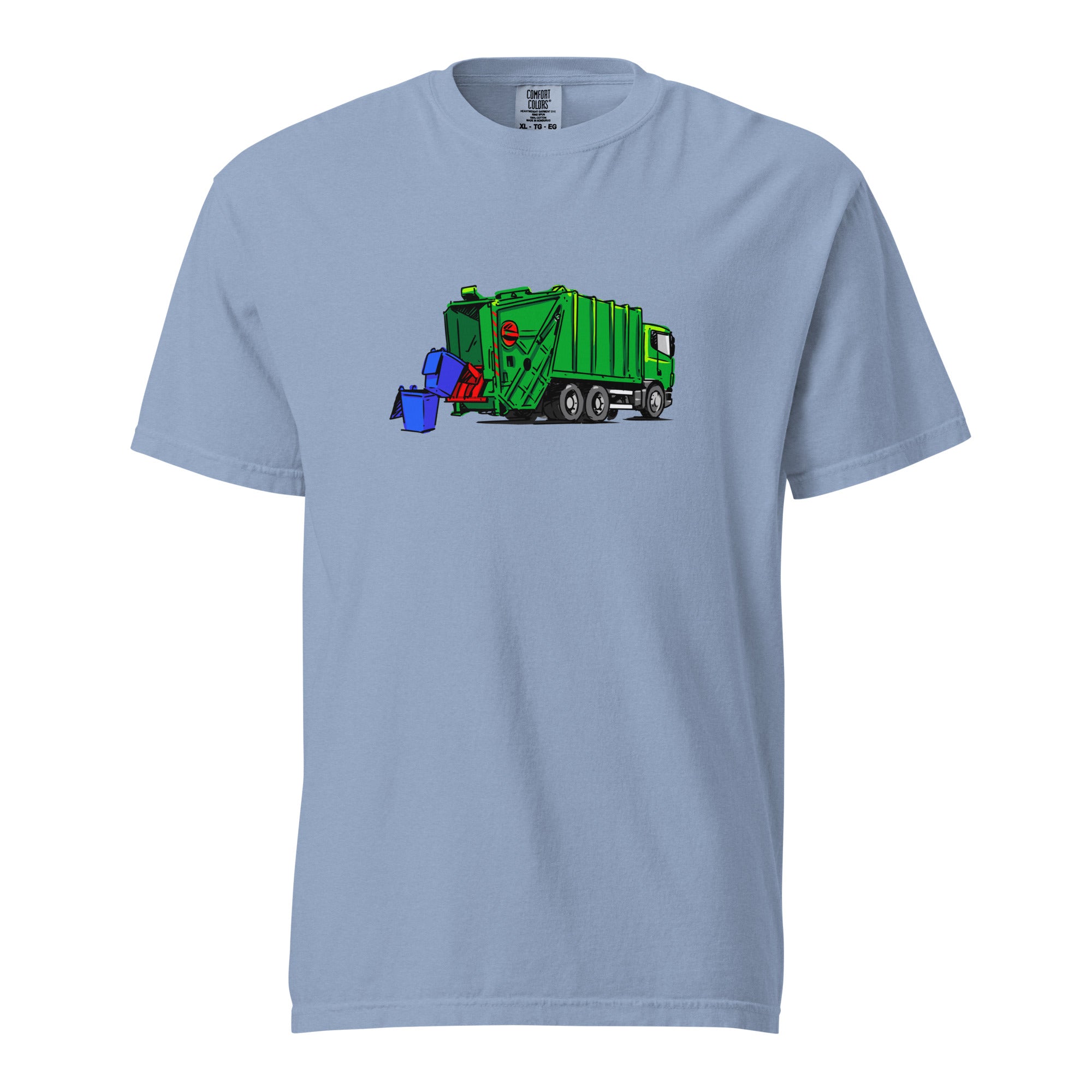 Garbage Truck T- Shirt Washed Denim 2