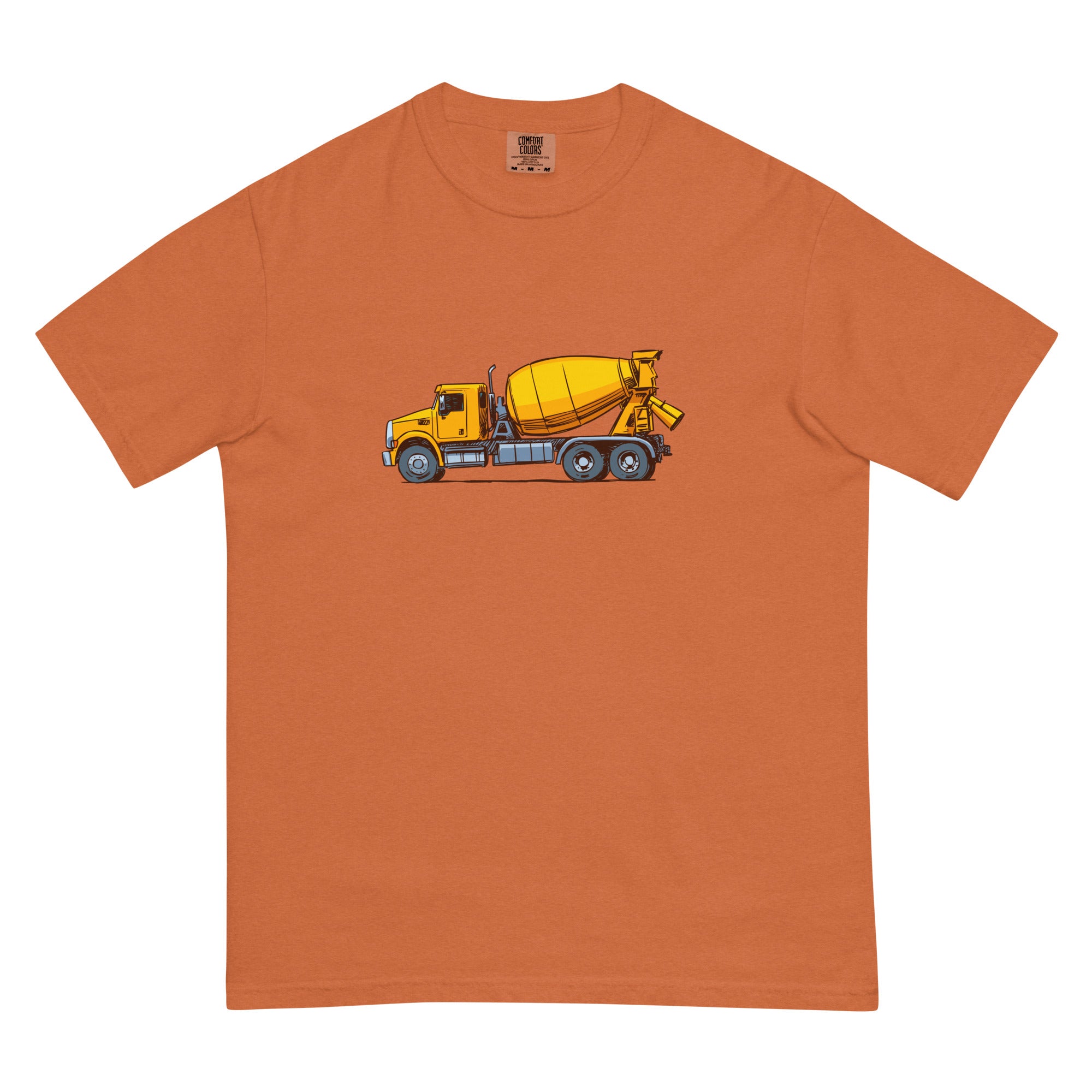 concrete cement mixer t-shirt yam