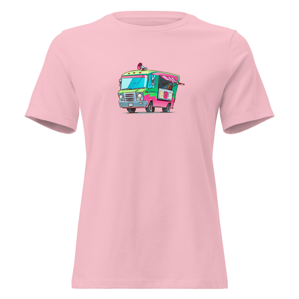Ice Cream Truck on Women's Relaxed T-Shirt