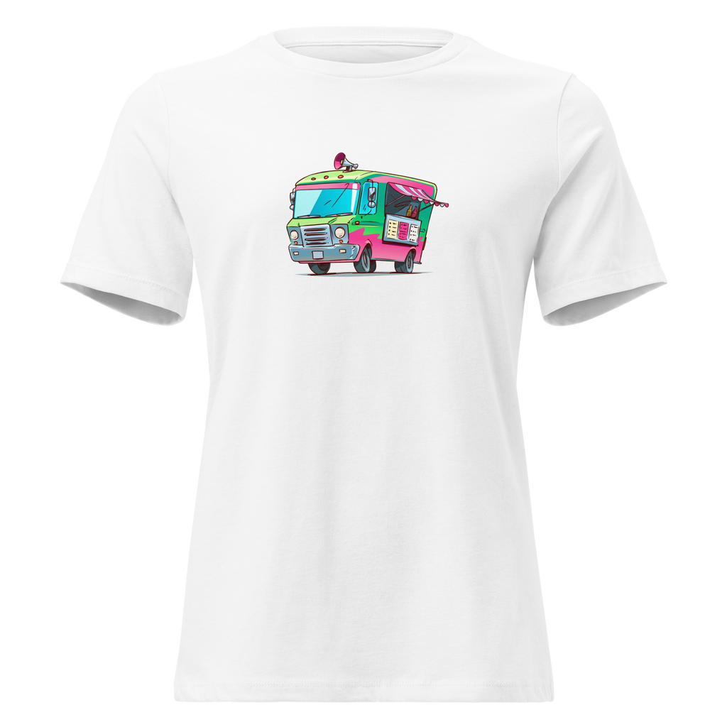 Ice Cream Truck on Women's Relaxed T-Shirt